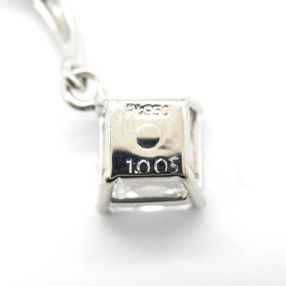 LuxUness Platinum Diamond Earrings Jewelry Metal Earrings - Picture 6 of 7